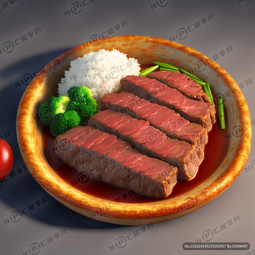 牛肉饼盖饭
