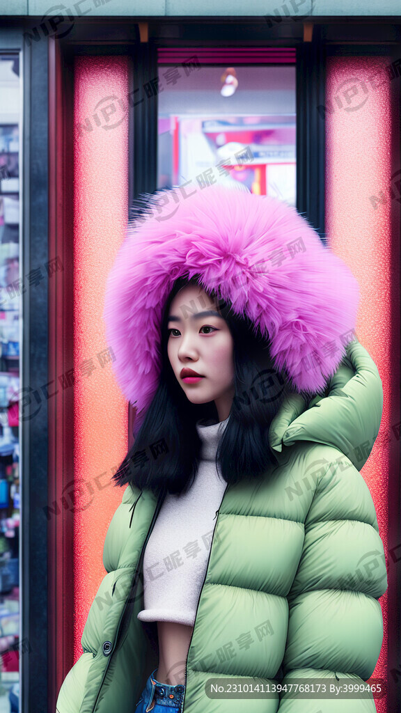 青春洋气繁华的都市在一家叫羽颜