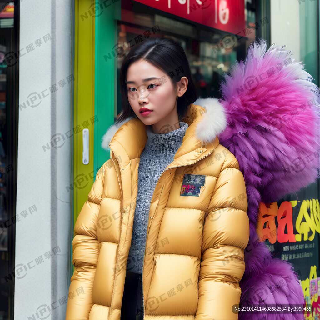 青春洋气繁华的都市在一家叫羽颜
