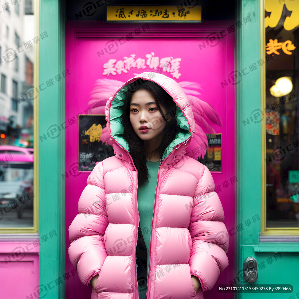 青春洋气繁华的都市在一家叫羽颜