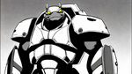 忍者龟全身日系黑白漫画二次元机甲正视图