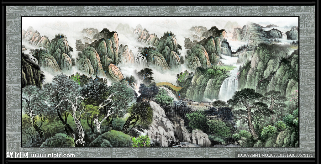 中国画山水
