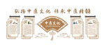 棕色中式古风弘扬中医文化墙