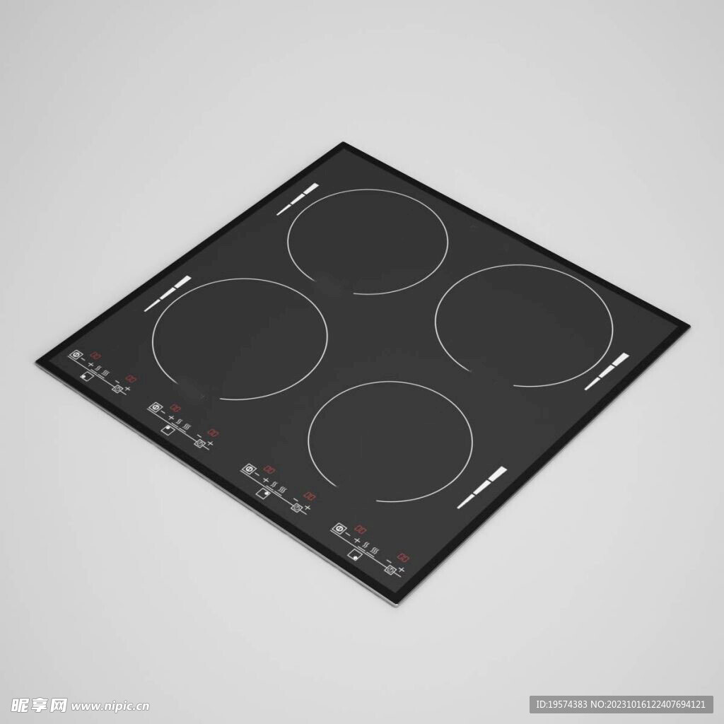  C4D模型 电磁炉