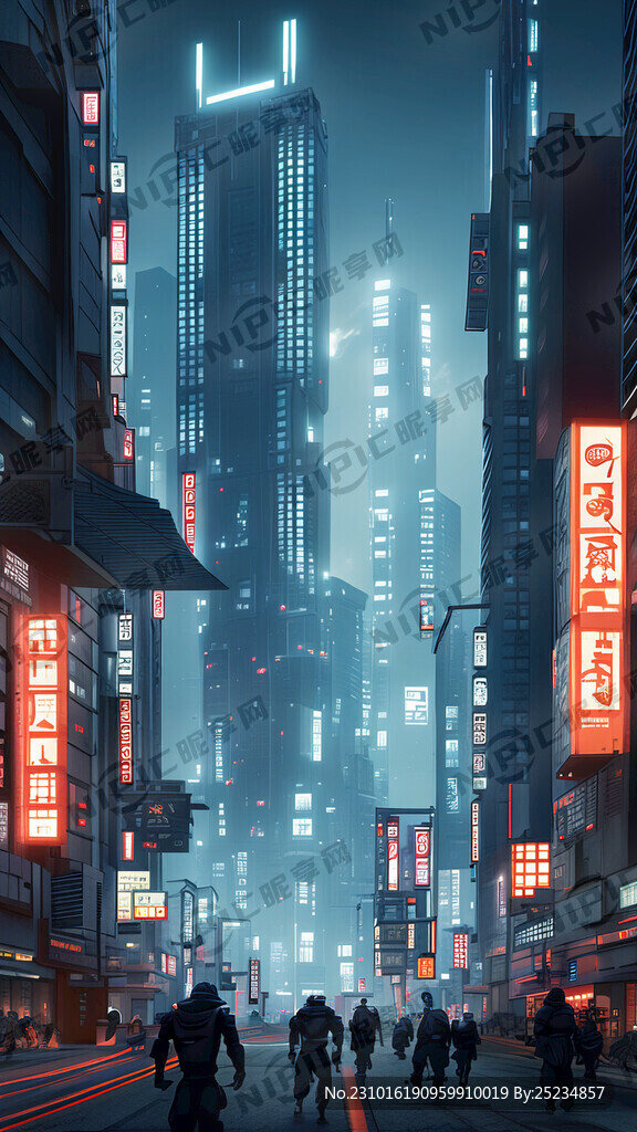 都市忍者夜市高楼