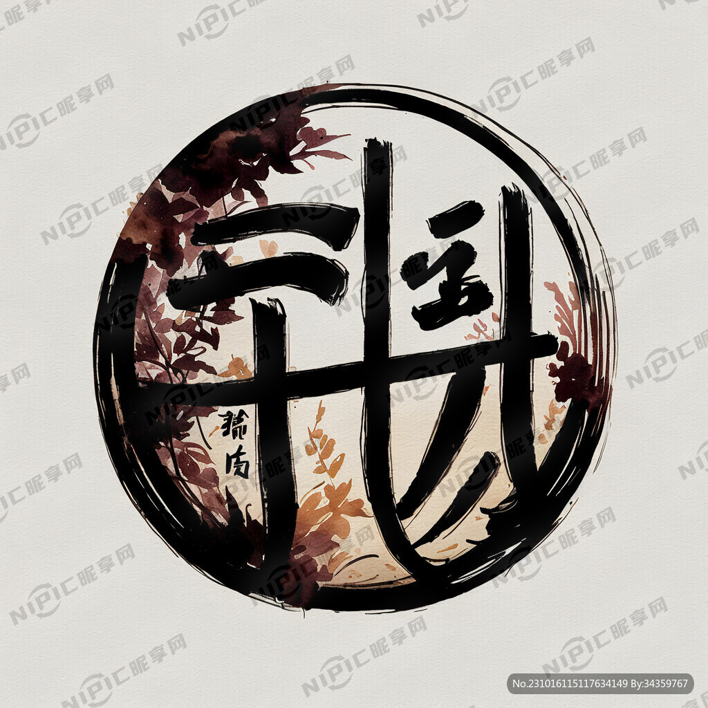 用欢言酒家 4个毛笔字