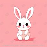 粉色可爱小兔子