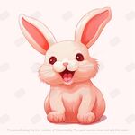 粉色可爱小兔子
