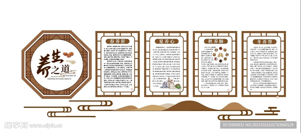 中医养生文化墙