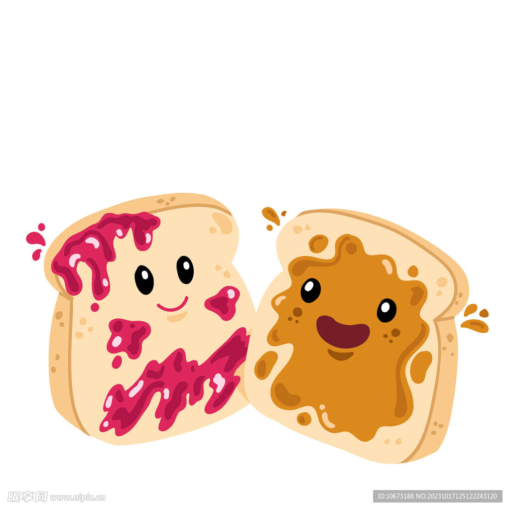 可爱手绘美食