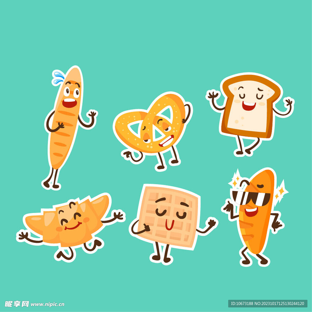 可爱手绘美食