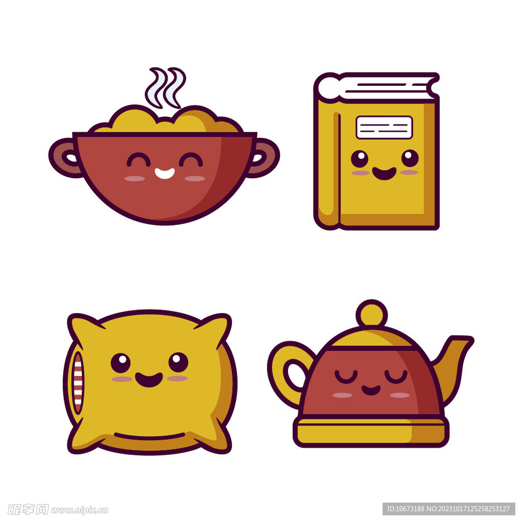 可爱手绘美食