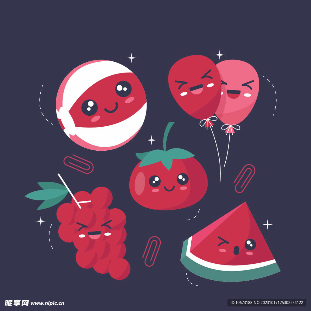 可爱手绘美食