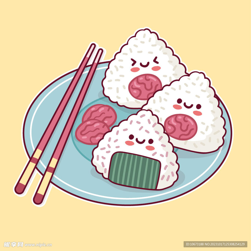 可爱手绘美食