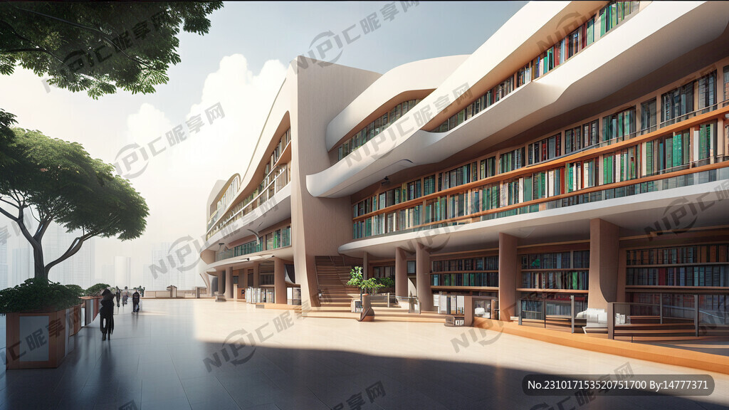 图书馆 粤港澳大湾区 科技感