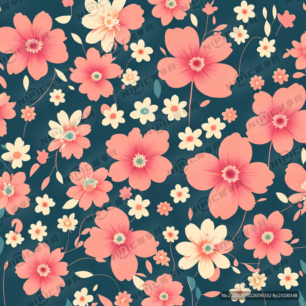 小碎花矢量背景