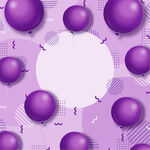 紫色气球背景