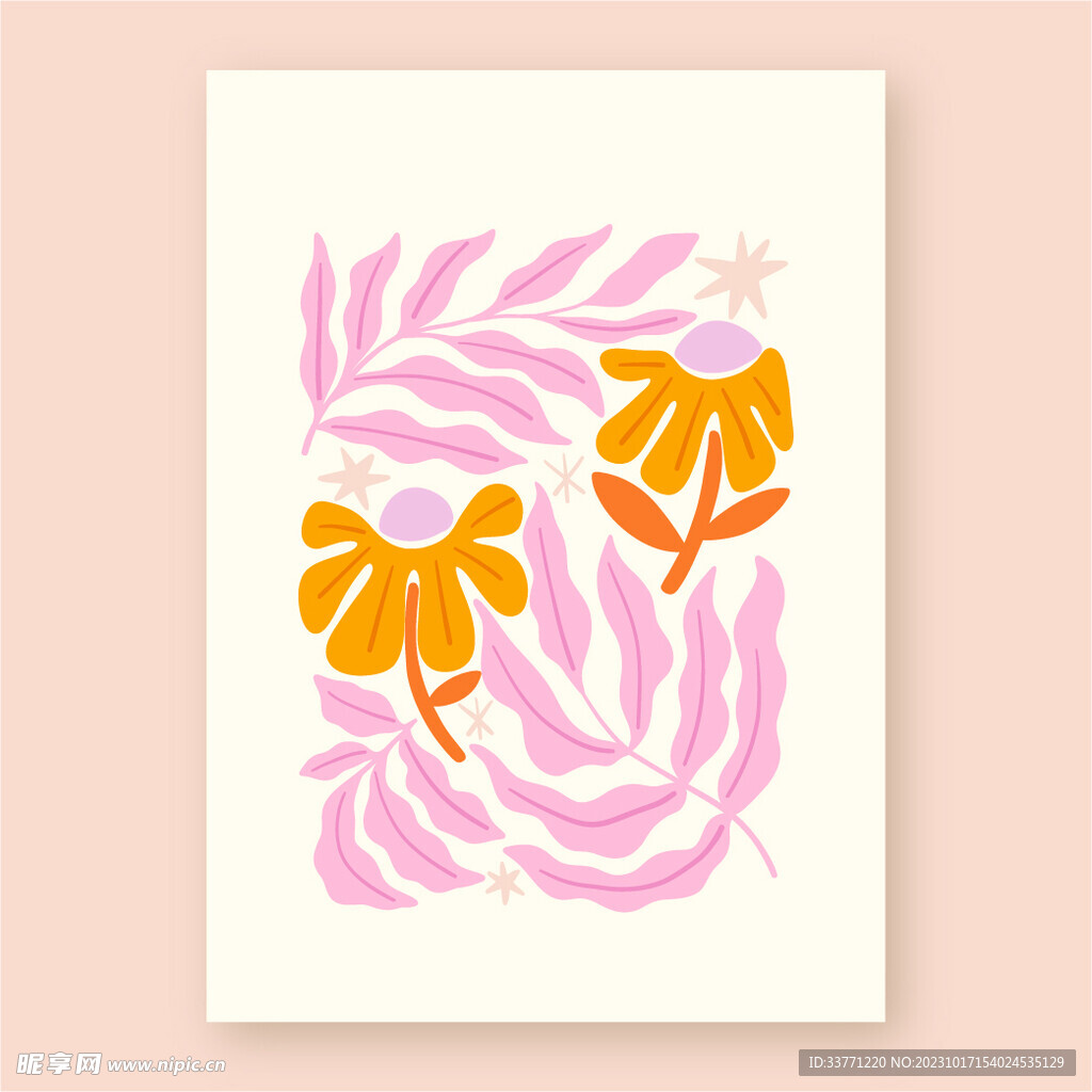 抽象花卉背景