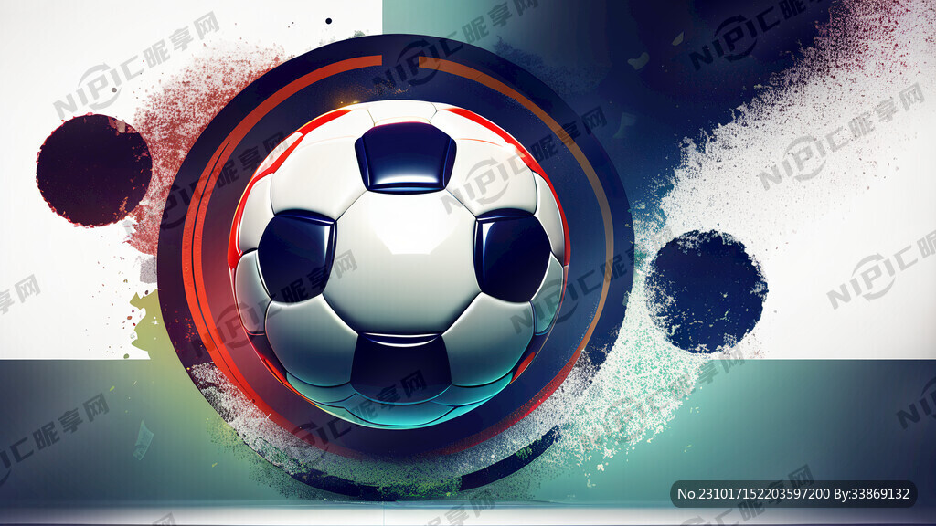 华丽足球背景