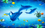 3D海底世界海豚湾