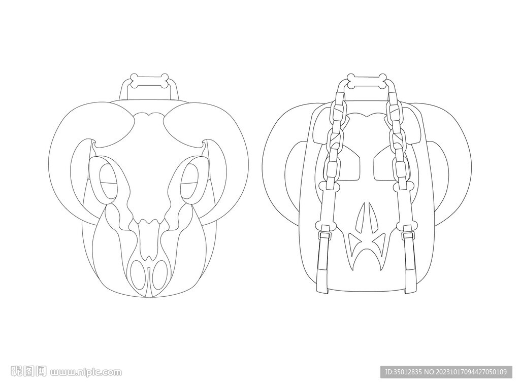 羊头背包设计