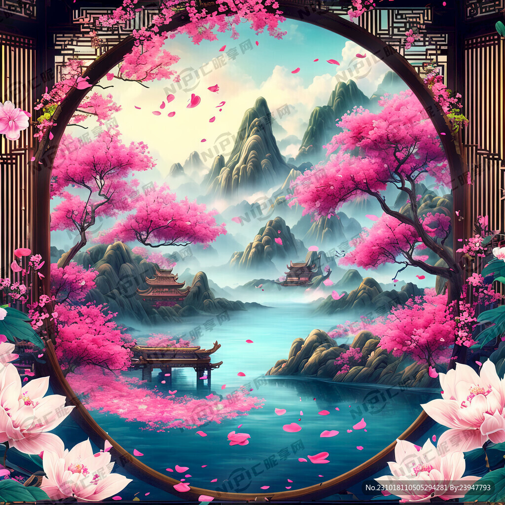 游戏梦幻唯美新中式风景 超高清