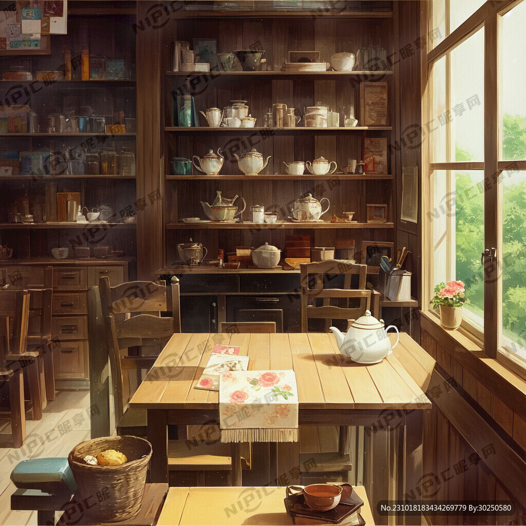 茶壶 泡茶 茶杯 纯色背景