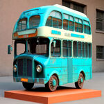 公交车雕塑