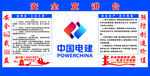 中国电建 安全宣讲台 展板