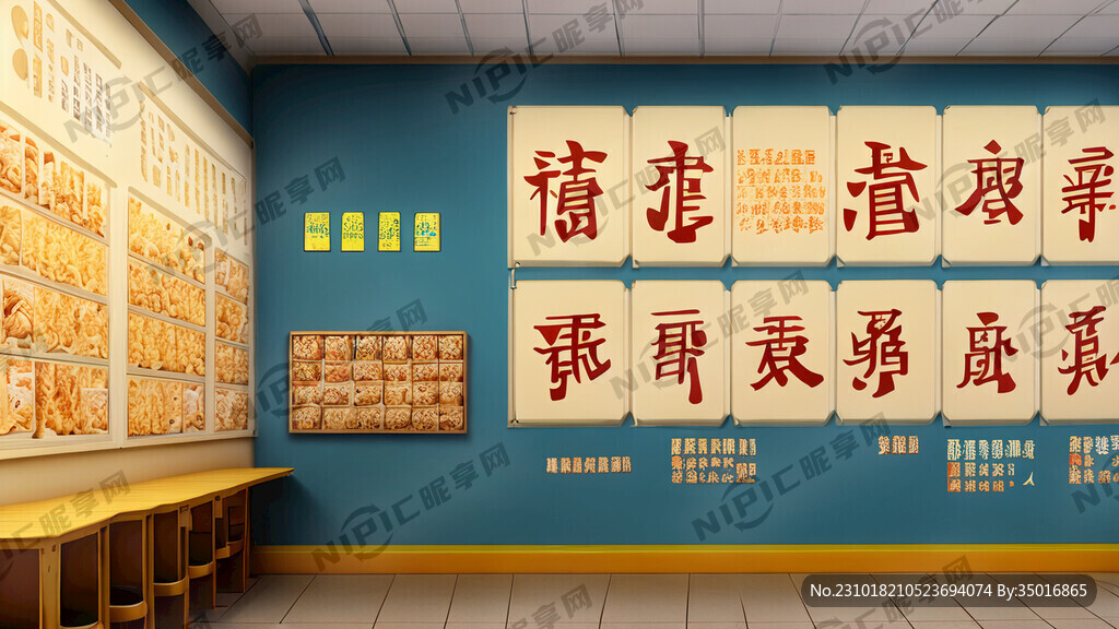 珍惜粮食学校食堂文化墙带珍惜粮