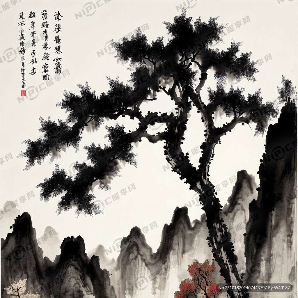 中式水墨山水成果展示