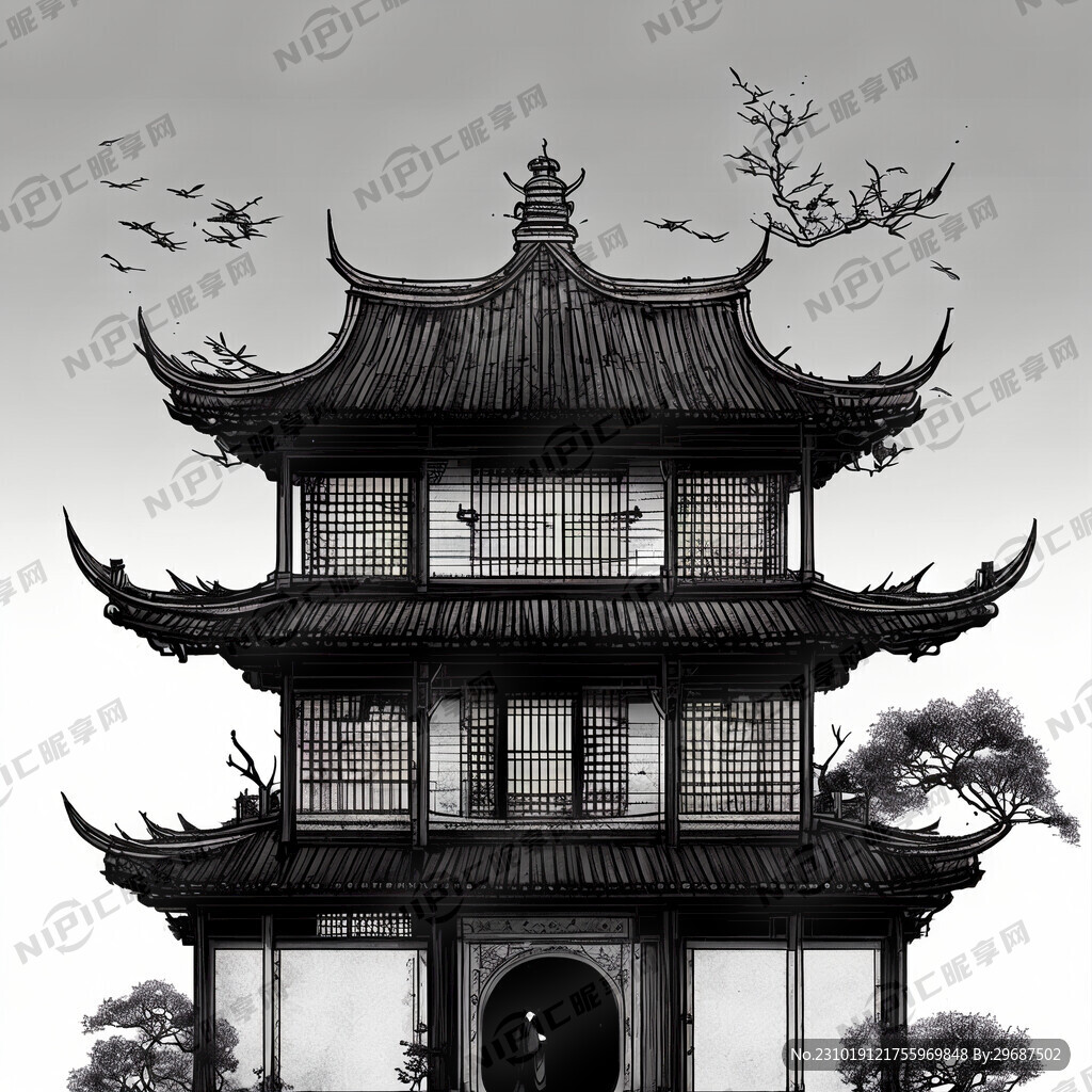 用黑色线条简单几笔画一个正面视