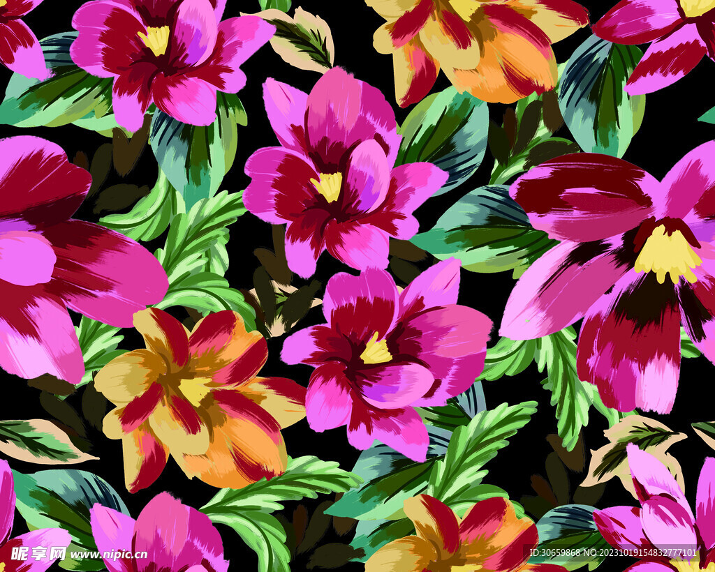 手绘花