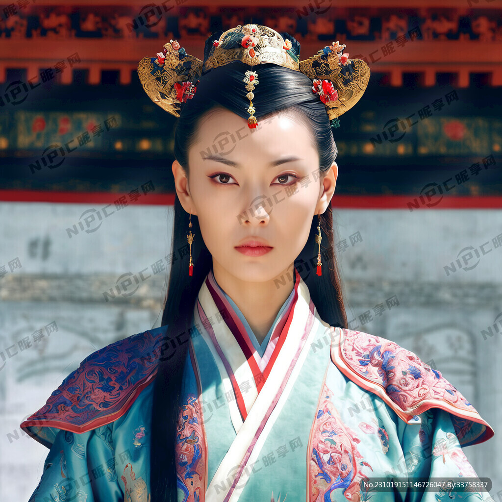 皇宫 众多嫔妃宫女 百花争艳