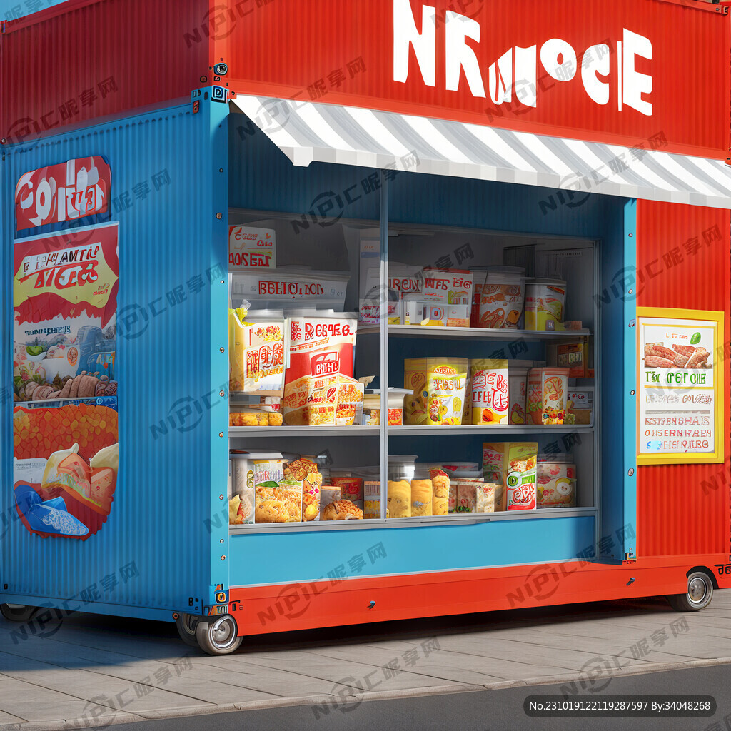 集装箱小吃街 正面