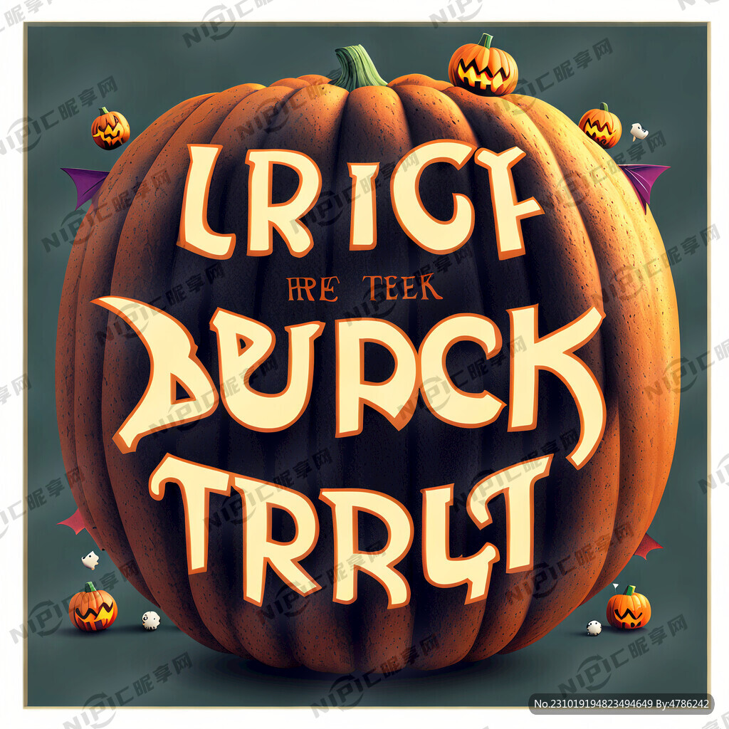 不给糖就捣蛋万圣节字体