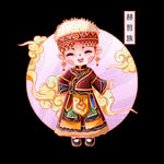 国潮风  民族人物 赫哲族