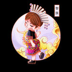 国潮风  民族人物 黎族