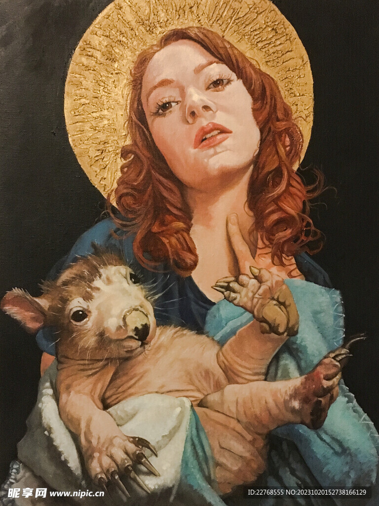 搞怪装饰画 油画 