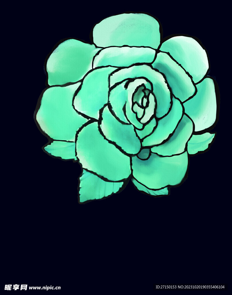 蓝色花