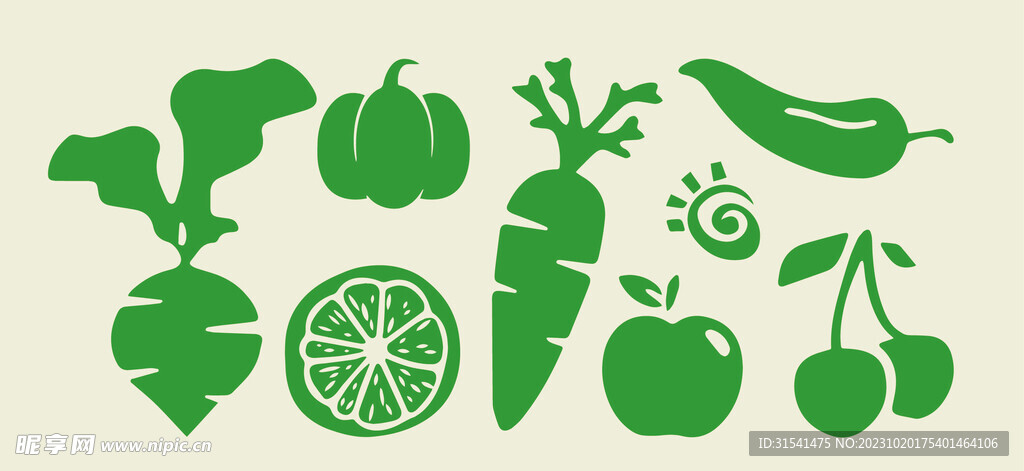 蔬菜图案设计