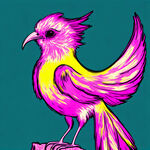 比翼鸟具有活力冲击感的异国浪漫粉色或淡紫色动物高清轮廓清晰完整高清