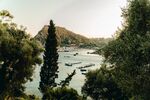 山水风景和船