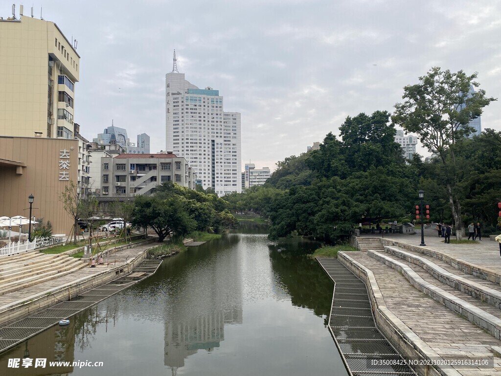 公园 湖