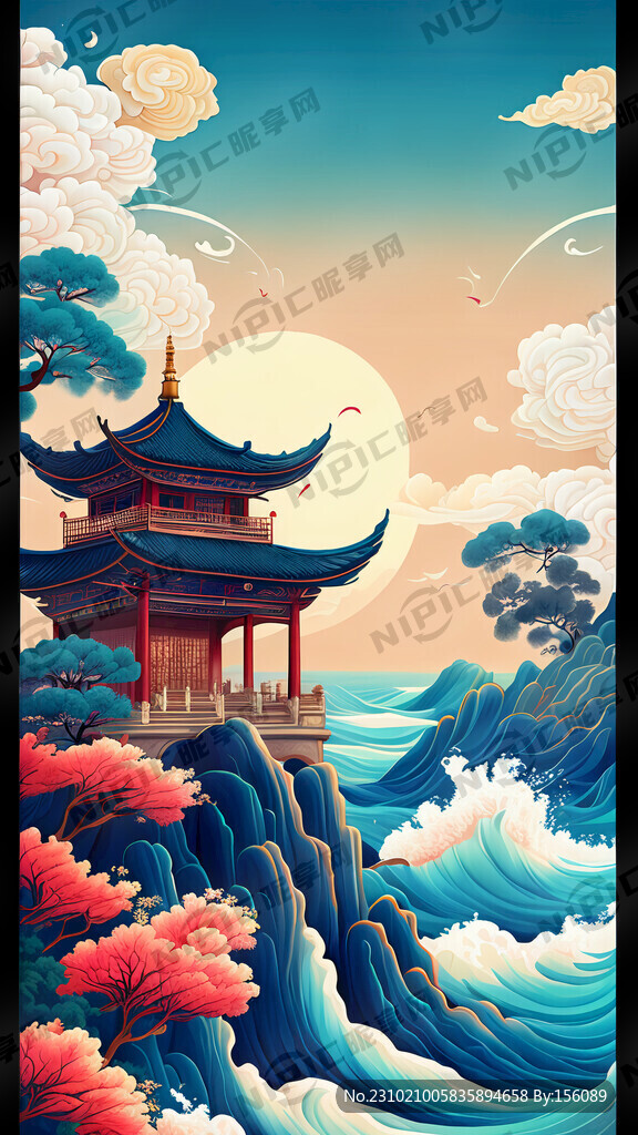 游戏梦幻唯美新中式风景 超高清