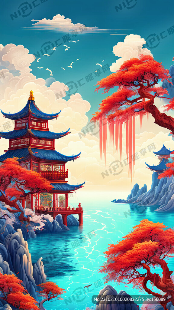 游戏梦幻唯美新中式风景 超高清