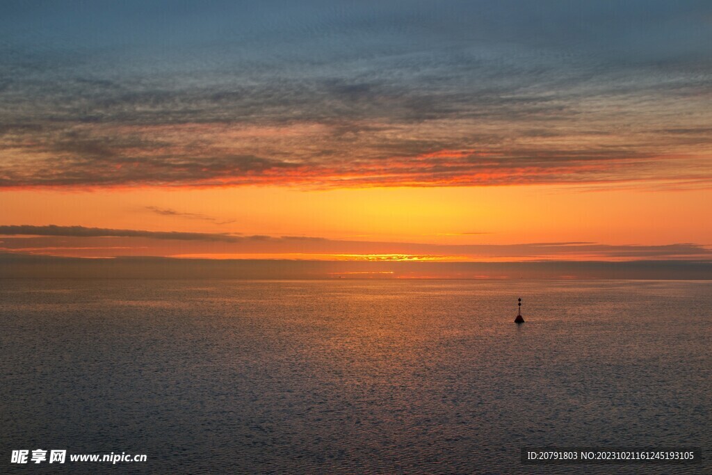 海洋夕阳