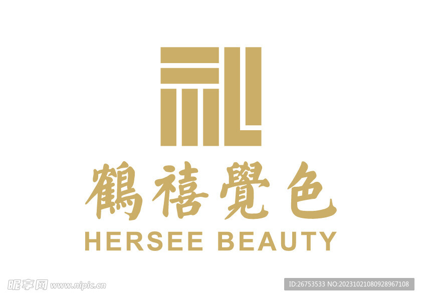 鹤禧觉色 LOGO 标志