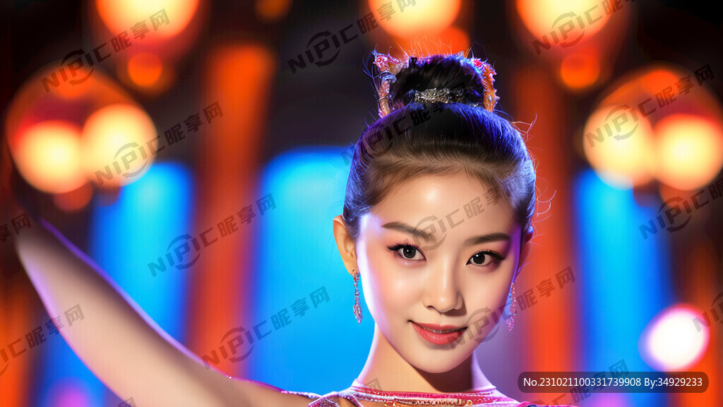 漂亮的少女 精致的脸庞 高清
