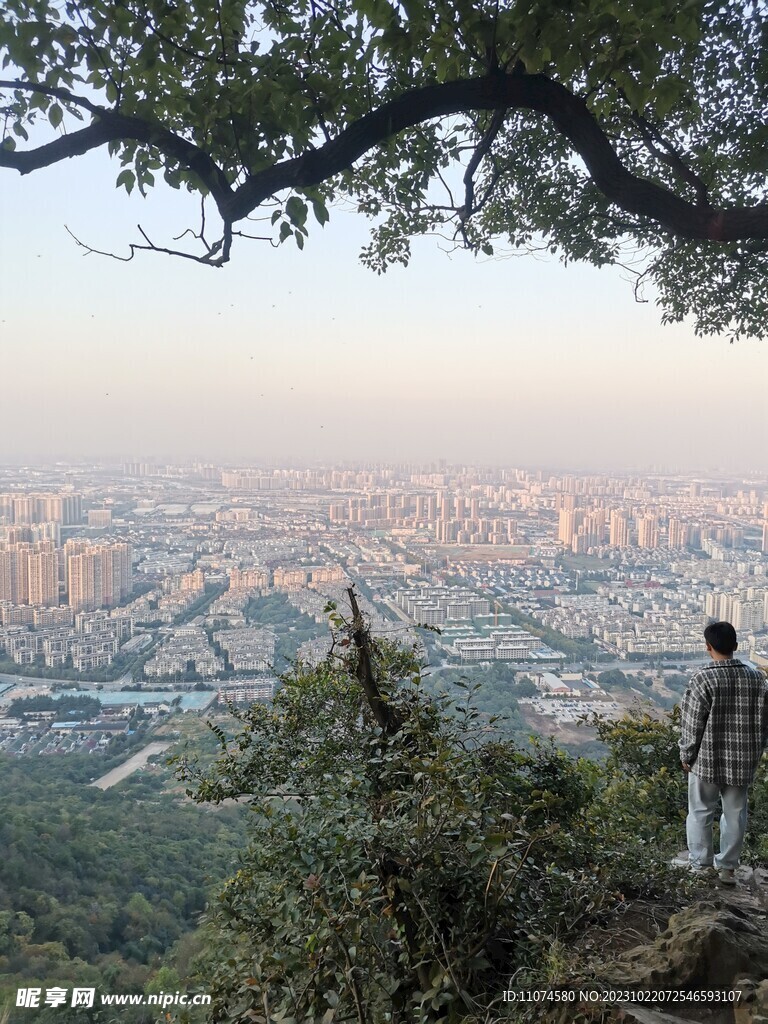 惠山 登顶